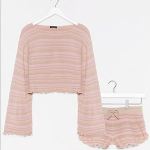 Nasty Gal Ruffle Short Set